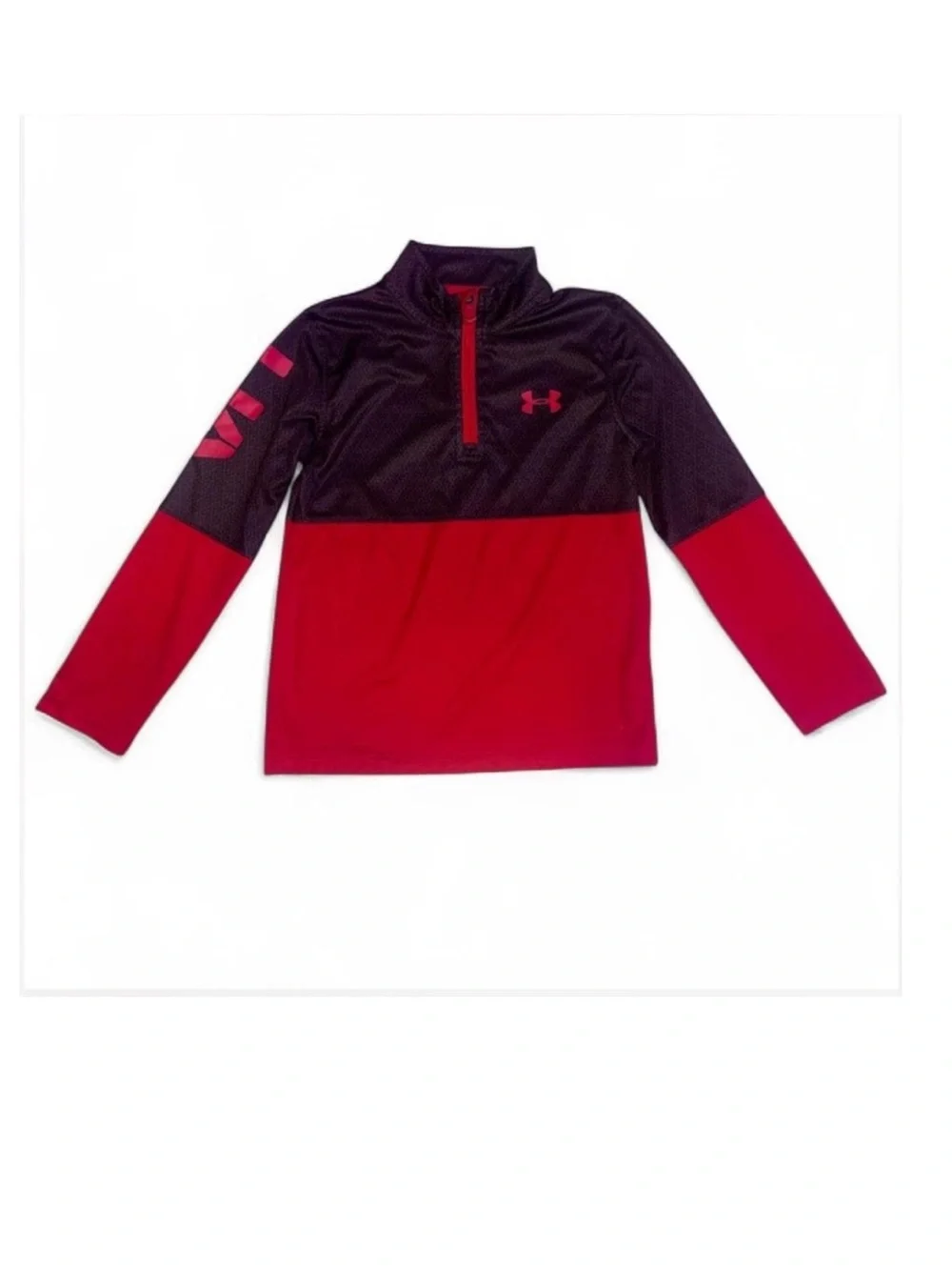 Under Armour Red and Black Athletic Wear size 6 boys